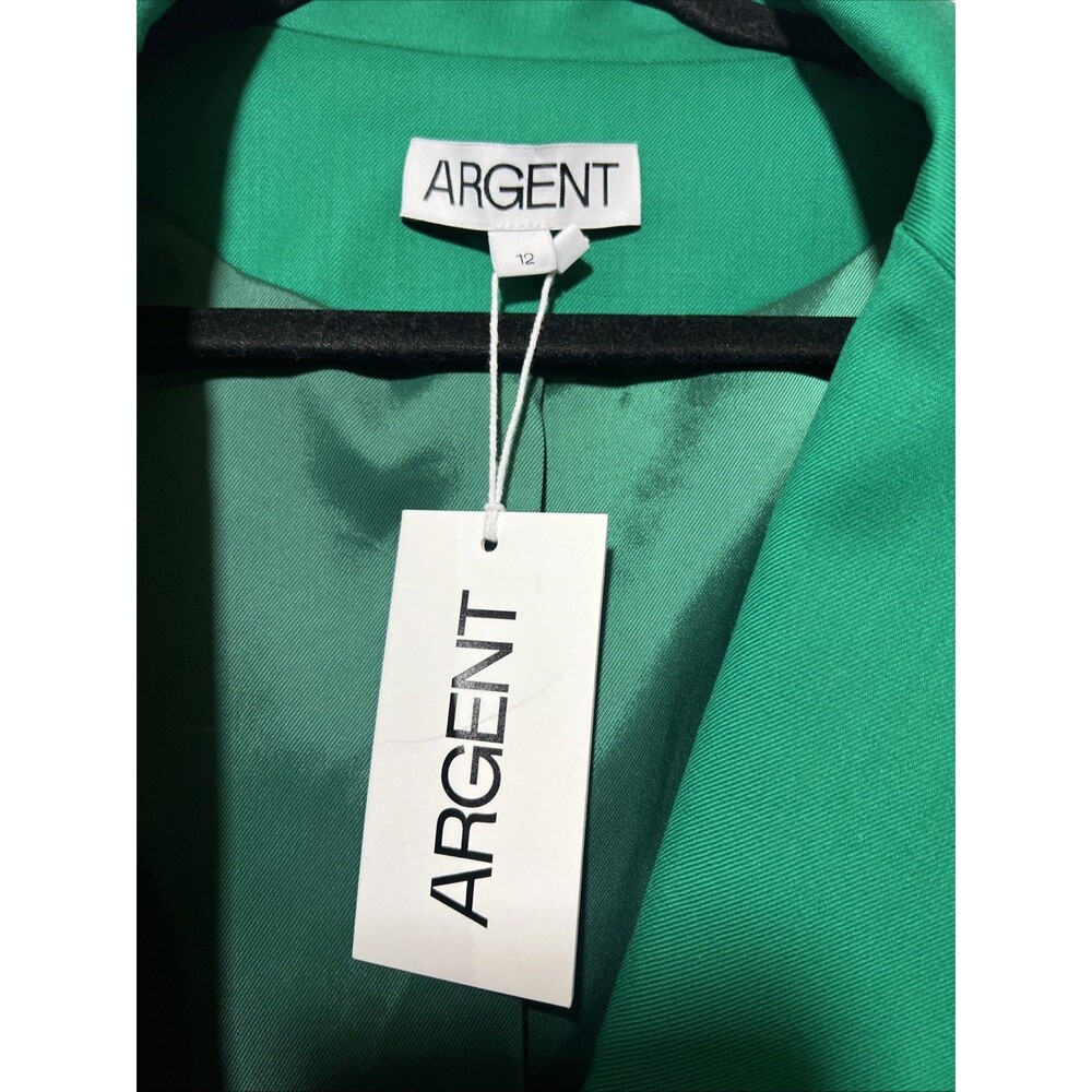 Argent Women’s 12 Green Blazer Jacket 2-Buttons NWT - Picture 2 of 10